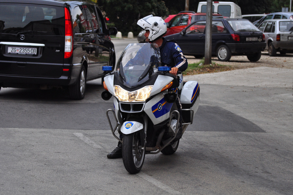 Policajac na motoru, prometna policija (Foto: Žeminea Čotrić / Antena Zadar)