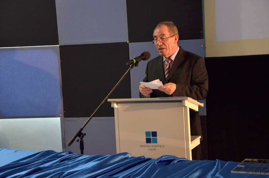 Dodjela priznanja Gradskoj knjižnici Zadar, Ivan Pehar (Foto: Ivan Katalinić / Antena Zadar)