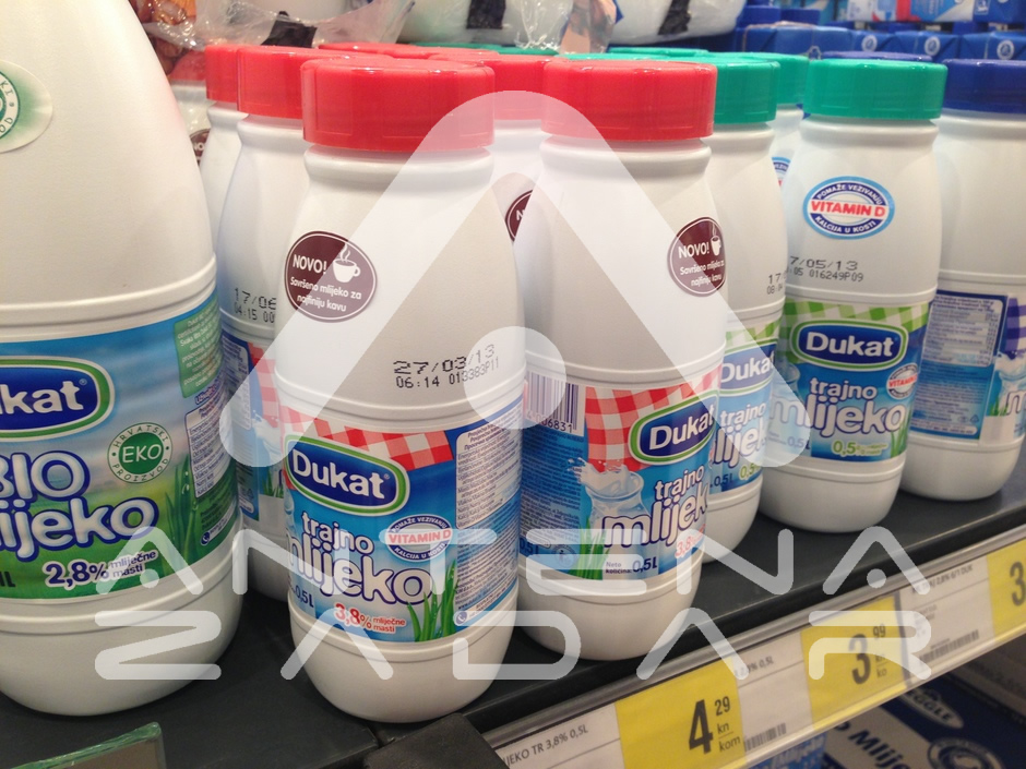 Konzum: Mlijeko isteklog roka trajanja (Foto: Franko Pavić / Antena Zadar)