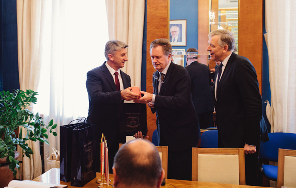 Alois Mock, primanje u Vijećnici