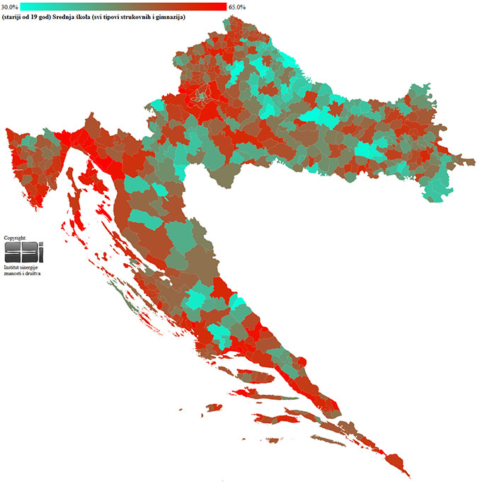Karta obrazovanja u RH