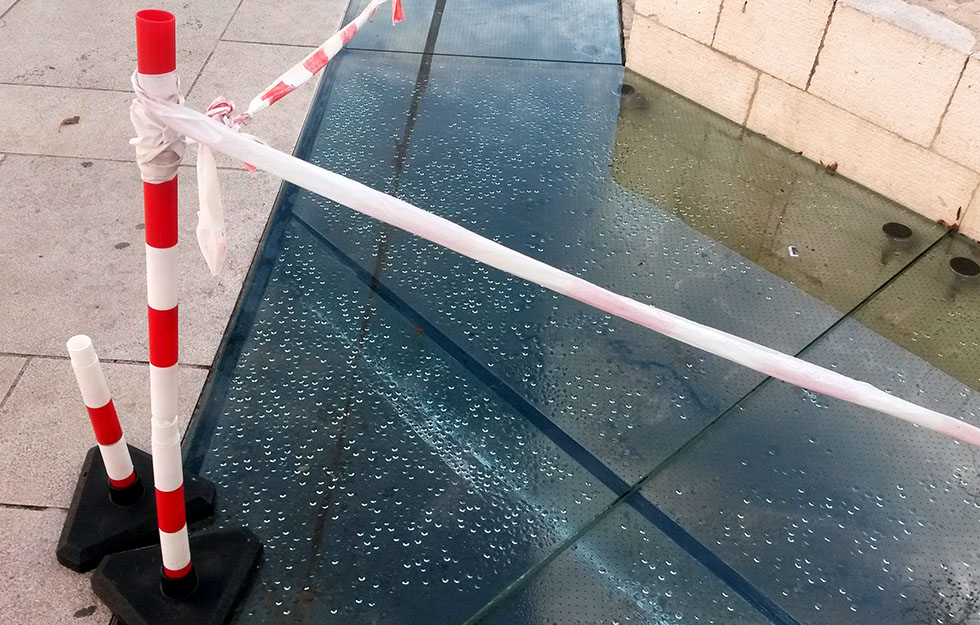 Trg Petra Zoranića - kondenzacija (Foto: Antena Zadar / Zara PIX)