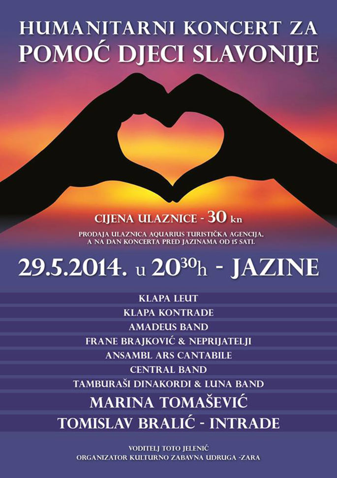 Humanitarni koncert - plakat