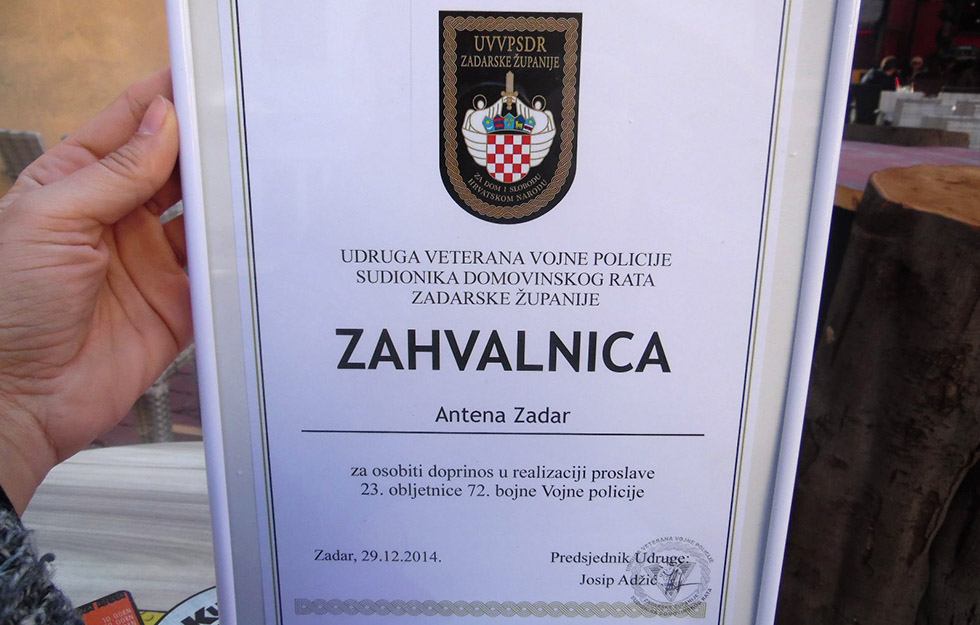 UVVPSDR zahvalnica Antena