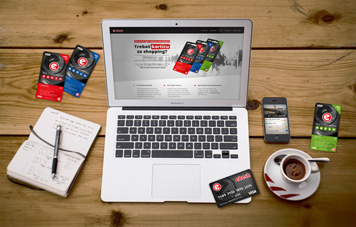 Tisak o eKesh Visa Poklon kartica