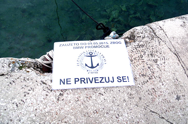 Zabranjeno privezivanje zbog BMW-a