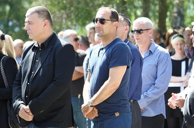 Igor Štimac na pogrebu Klici