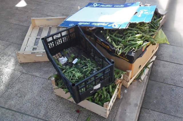 Ostaci hrane na pijaci