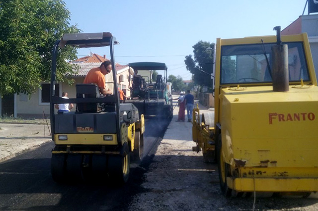 Asfaltiranje ceste, Franto