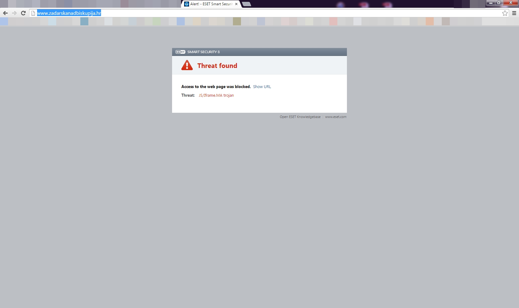 Virus trojanac Zadarska nadbiskupija