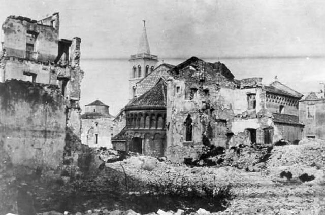 Zadar, bombardiranje, Drugi svjetski rat