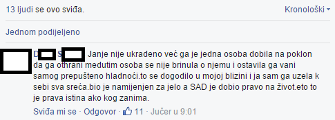 Azil, janje