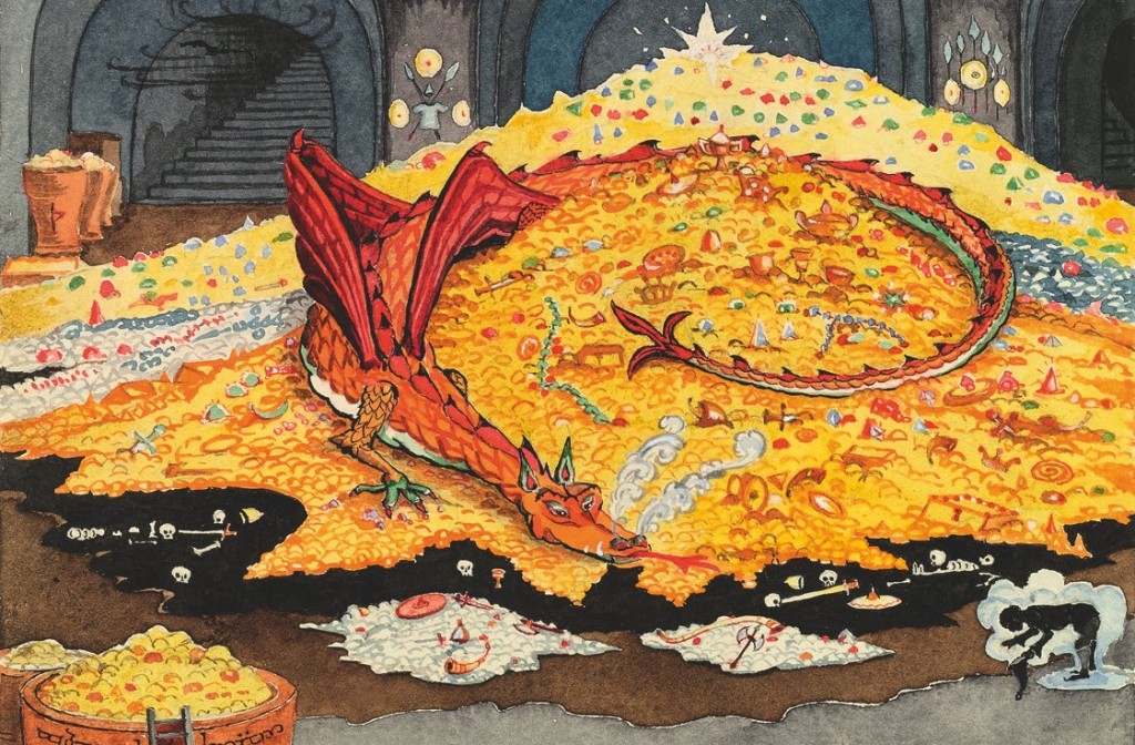 Tolkienovi crteži, Smaug