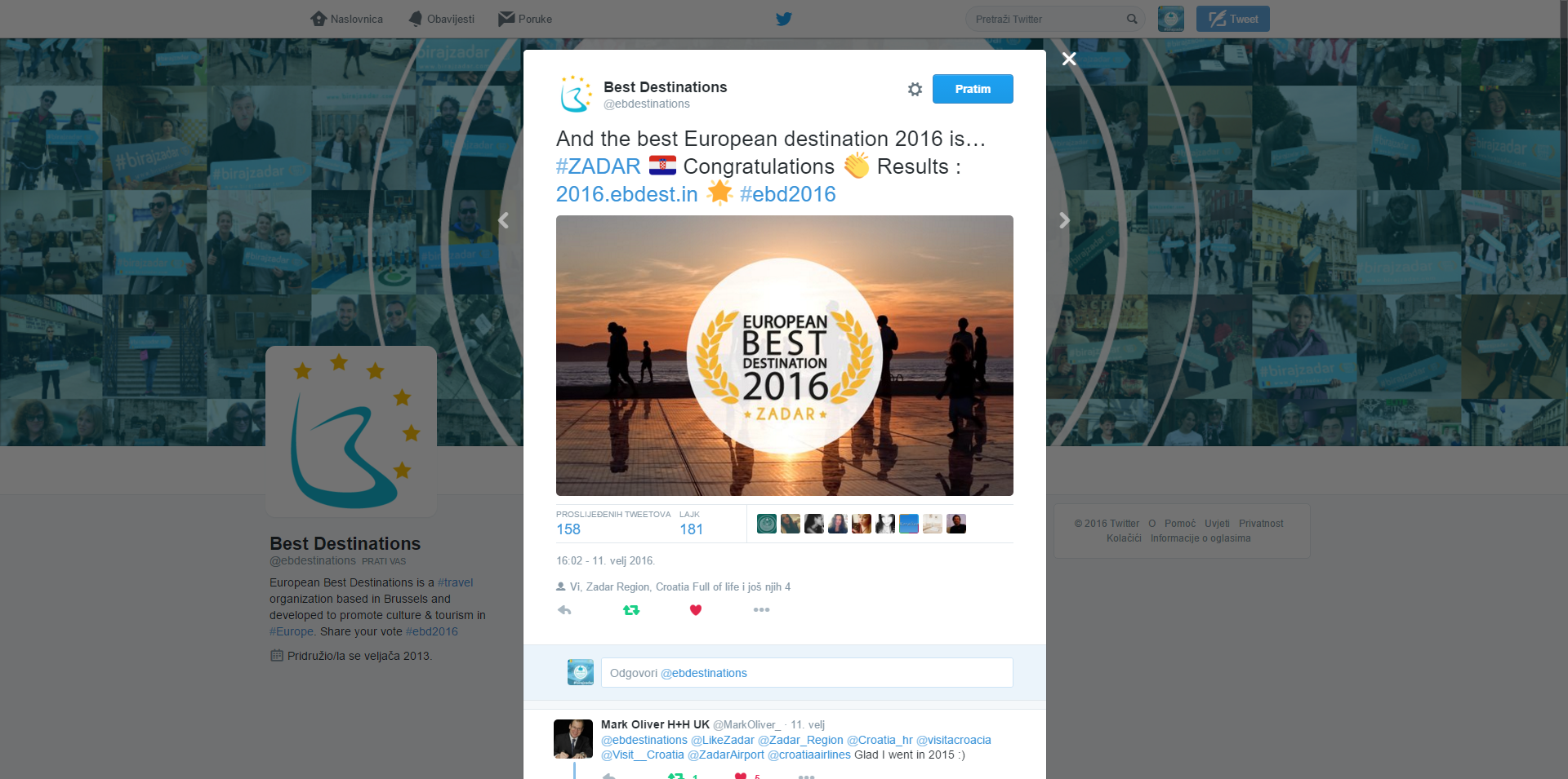 EBD European Best Destinations twitter