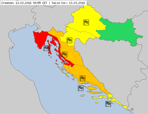 Meteoalarm 13.3.2016.
