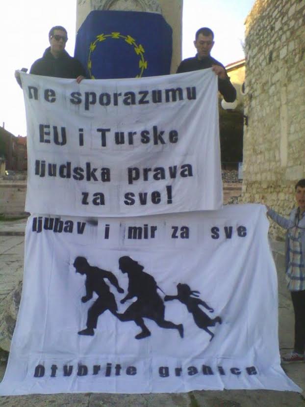 Prosvjed protiv sporazuma EU i Turske