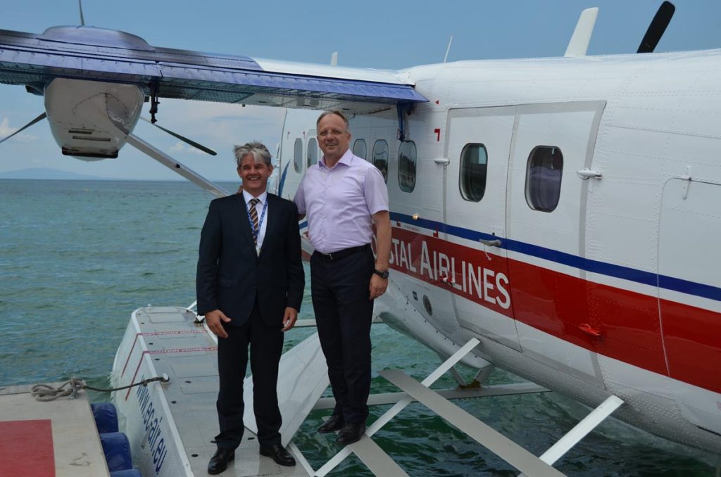 Klaus Dieter Martin, ECA, European Coastal Airlines Ante Dabo, gradonačelnik Novalje, hidroavion