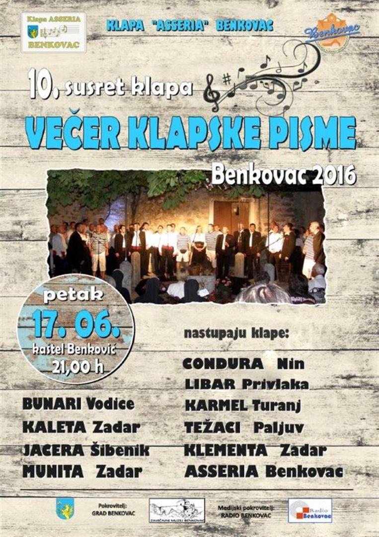 VEČER KLAPSKE PISME 2016 - PLAKAT A3 (Large)