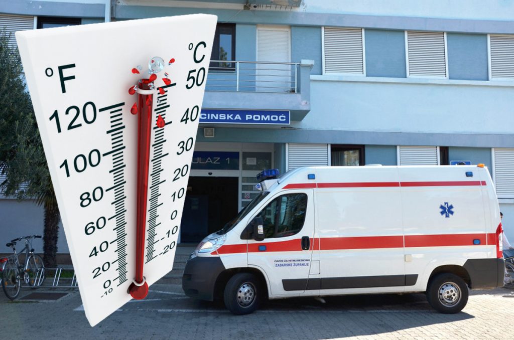 Vrućina, hitna pomoć, toplinski udar
