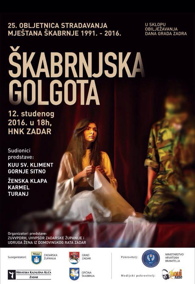 Škabrnjska golgota - plakat