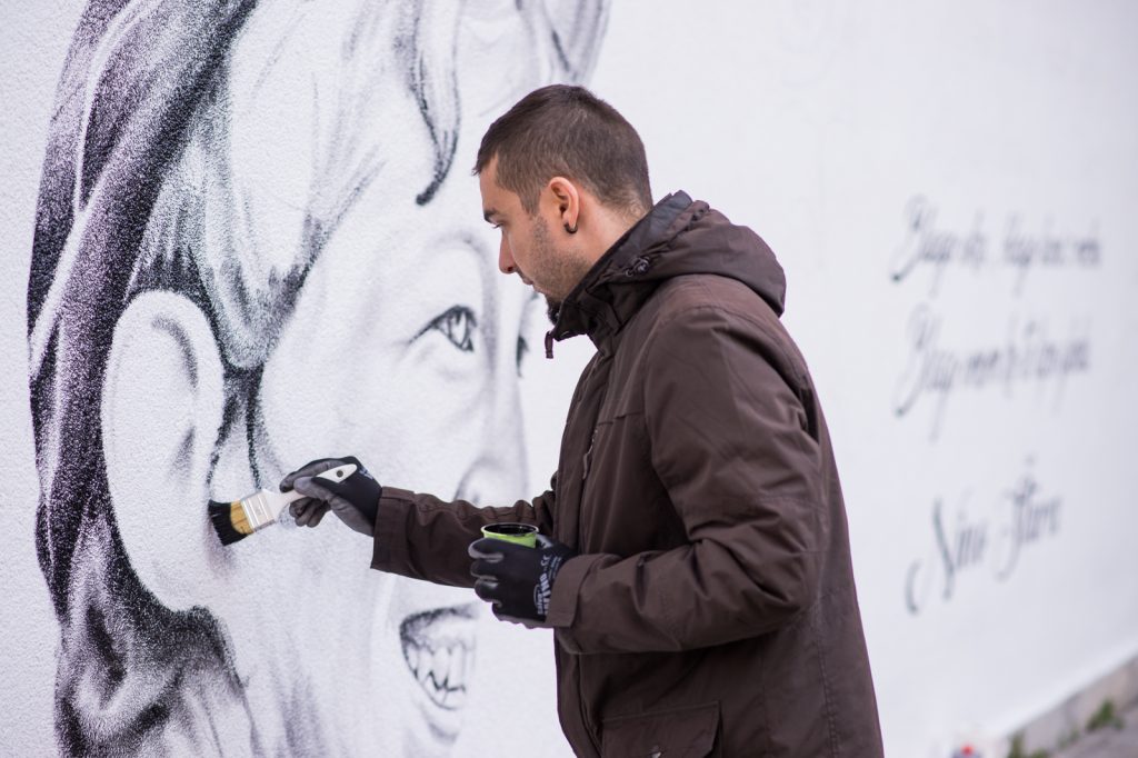 Grafit na Smiljevcu, Tornado, crtanje