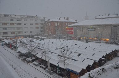 Snijeg u Zadru (Foto: Ivan Katalinić / Antena Zadar)