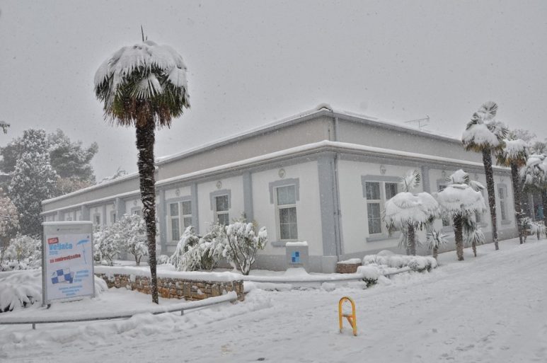 Snijeg u Zadru (Foto: Ivan Katalinić / Antena Zadar)