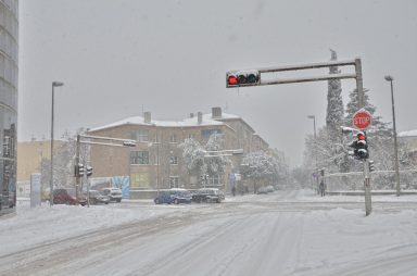 Snijeg u Zadru (Foto: Ivan Katalinić / Antena Zadar)