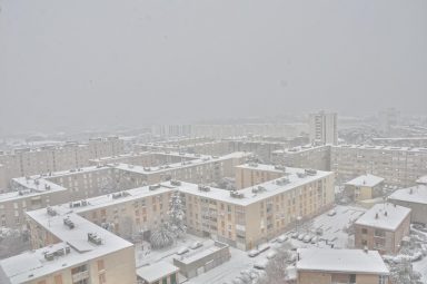 Snijeg u Zadru (Foto: Ivan Katalinić / Antena Zadar)
