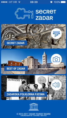 App Secret Zadar homepage