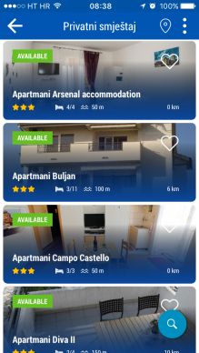 App Zadar Travel smjestaj