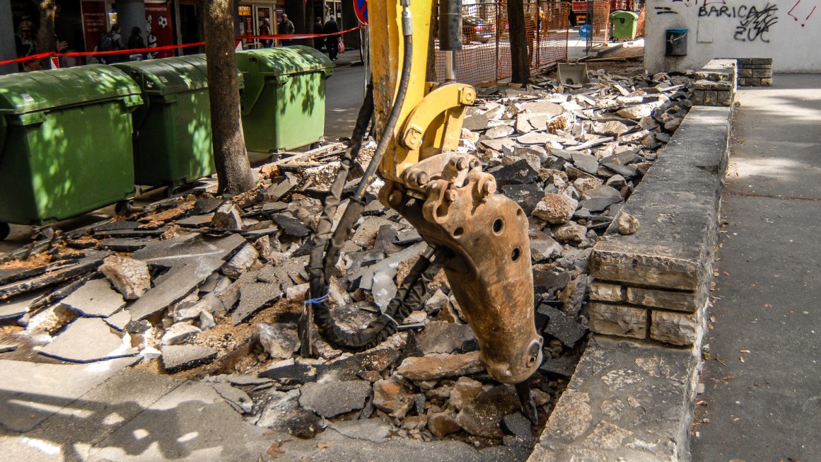 ulica stjepana radica,poplocavanje nogostupa-2