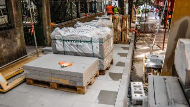 ulica stjepana radica,poplocavanje nogostupa-3