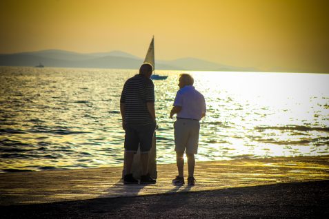 zalazak sunca, umirovljenici, vrucine, ljeto, vremenska prognoza
