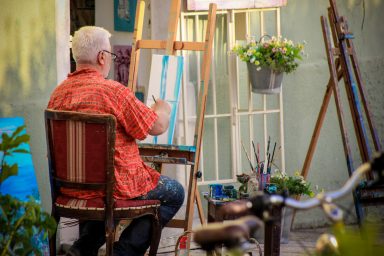 slikar, umjetnik, slikanje