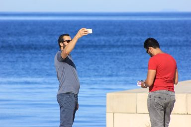 selfie, turisti