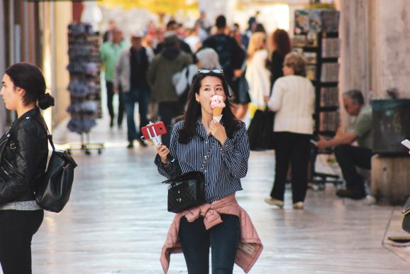 sladoled, turisti, dolasci, nocenja