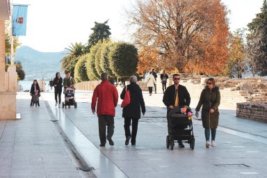 jesen, obitelj, setnja