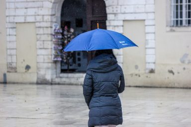 kisa, kisobran, zima, hladno, vrijeme, vremenska prognoza