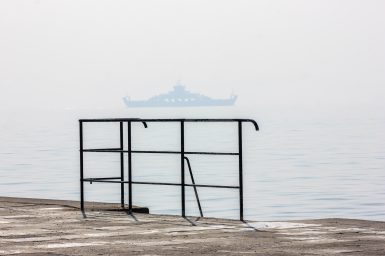 magla, vrijeme, vremenska prognoza, trajekt, jadrolinija, pomorski promet, brod,