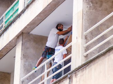 radnici, radovi, klima uredaj, postavljanje klime, servis klima uredaja