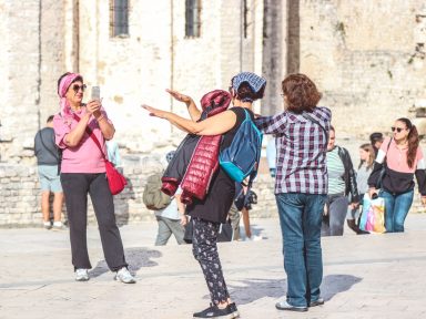 turisti, jesen, ljeto, slikanje, poziranje, poza, turizam