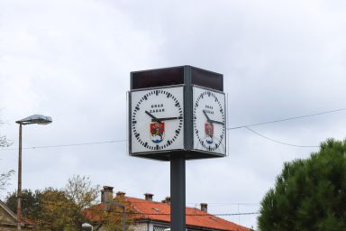 sat, relja, jazine, gradski sat