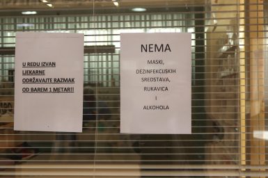 ljekarna, korona, maske