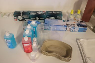 cijepljenje visnjik-17, dezinfekcija, medicinska maska, alkoholol