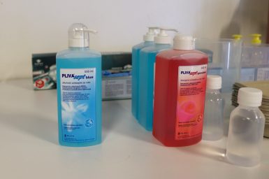 cijepljenje visnjik-18, dezinfekcijsko sredstvo