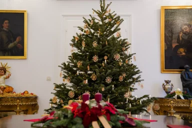 Bozic, nadbiskupija, bozicne dekoracije, slama, bozicno drvce, bor FOTO Matija Lipar_-22