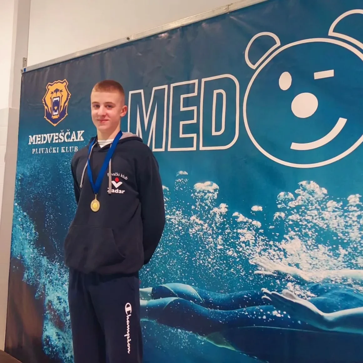 Filip Župan, zlato na 50m slobodno