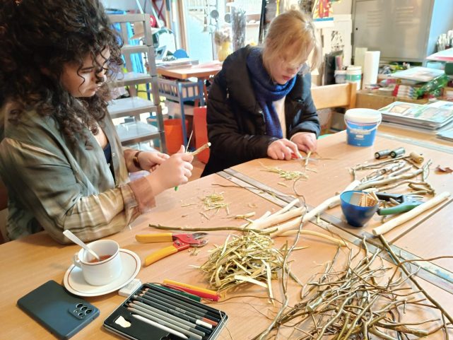 Iskra Brčić Igić i Luce Majstorović u ateljeu, 2024.