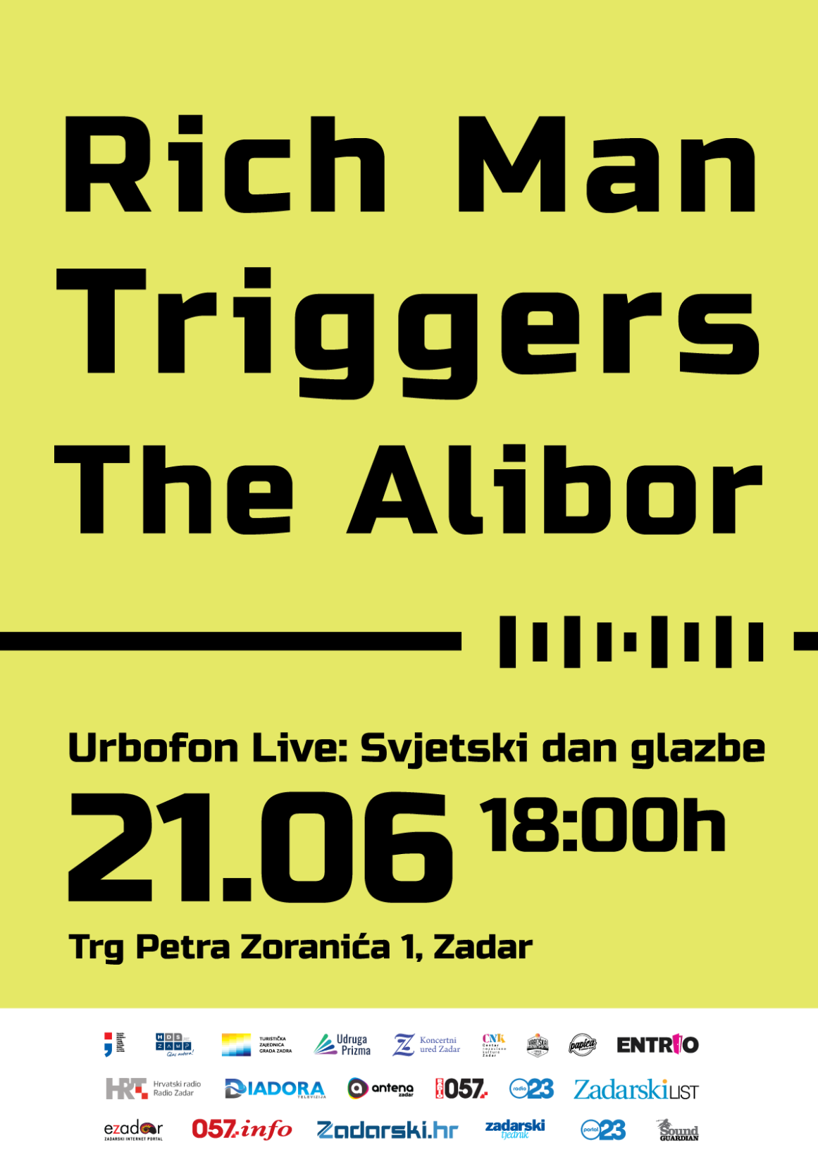Urbofon Live - Svjetski dan glazbe - Plakat